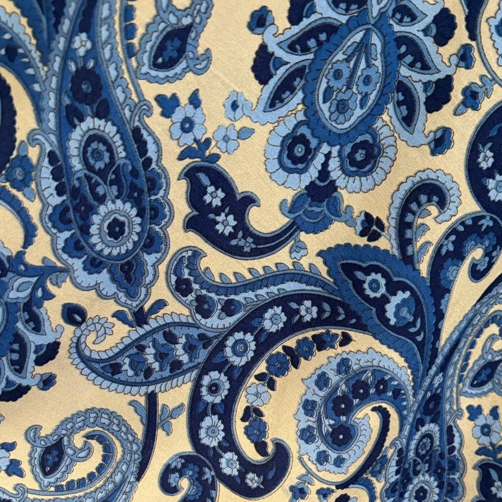 Blue and cream Paisley Maxi Dress - Picture 4 of 4